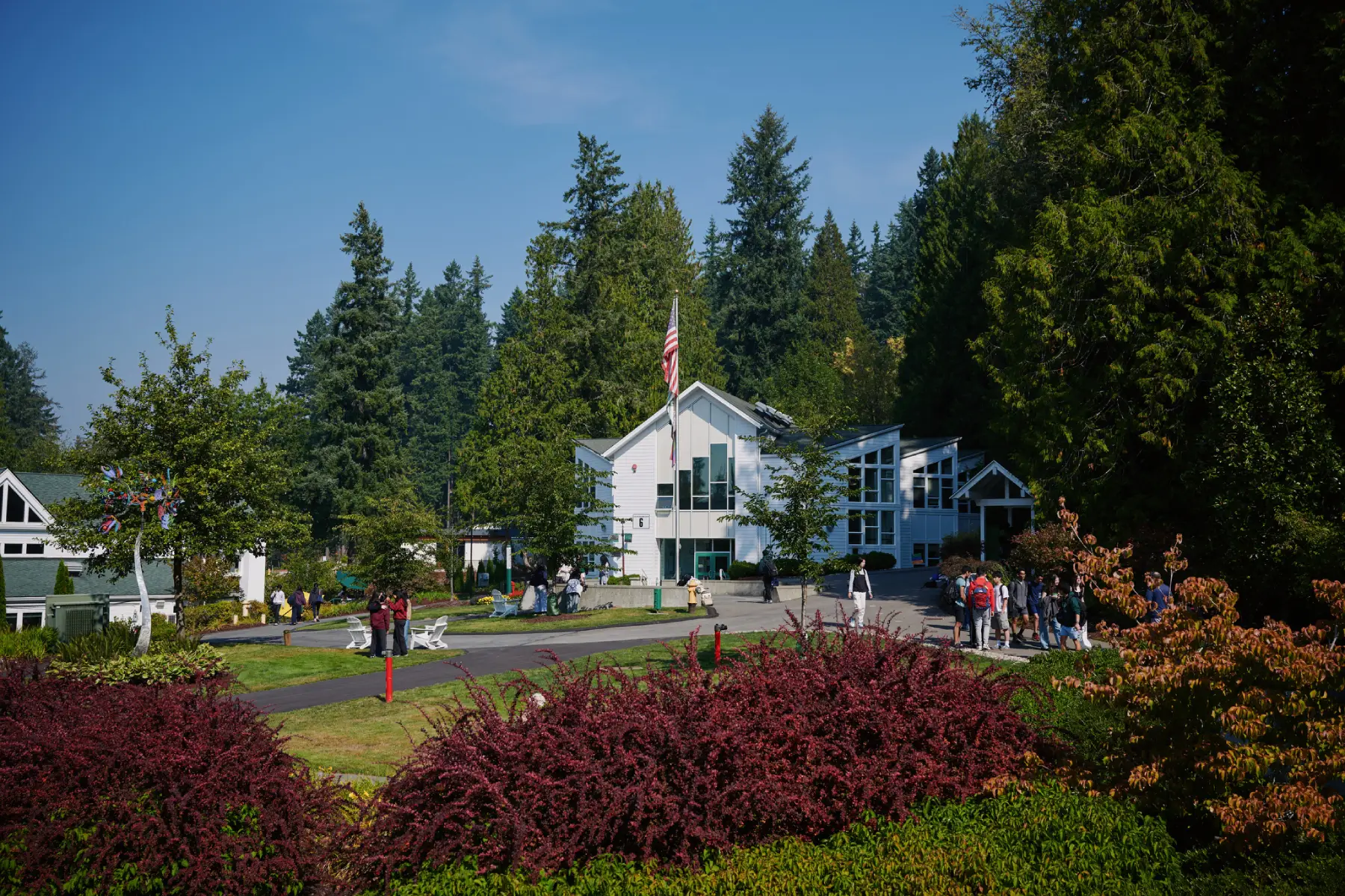 campus view of campus center