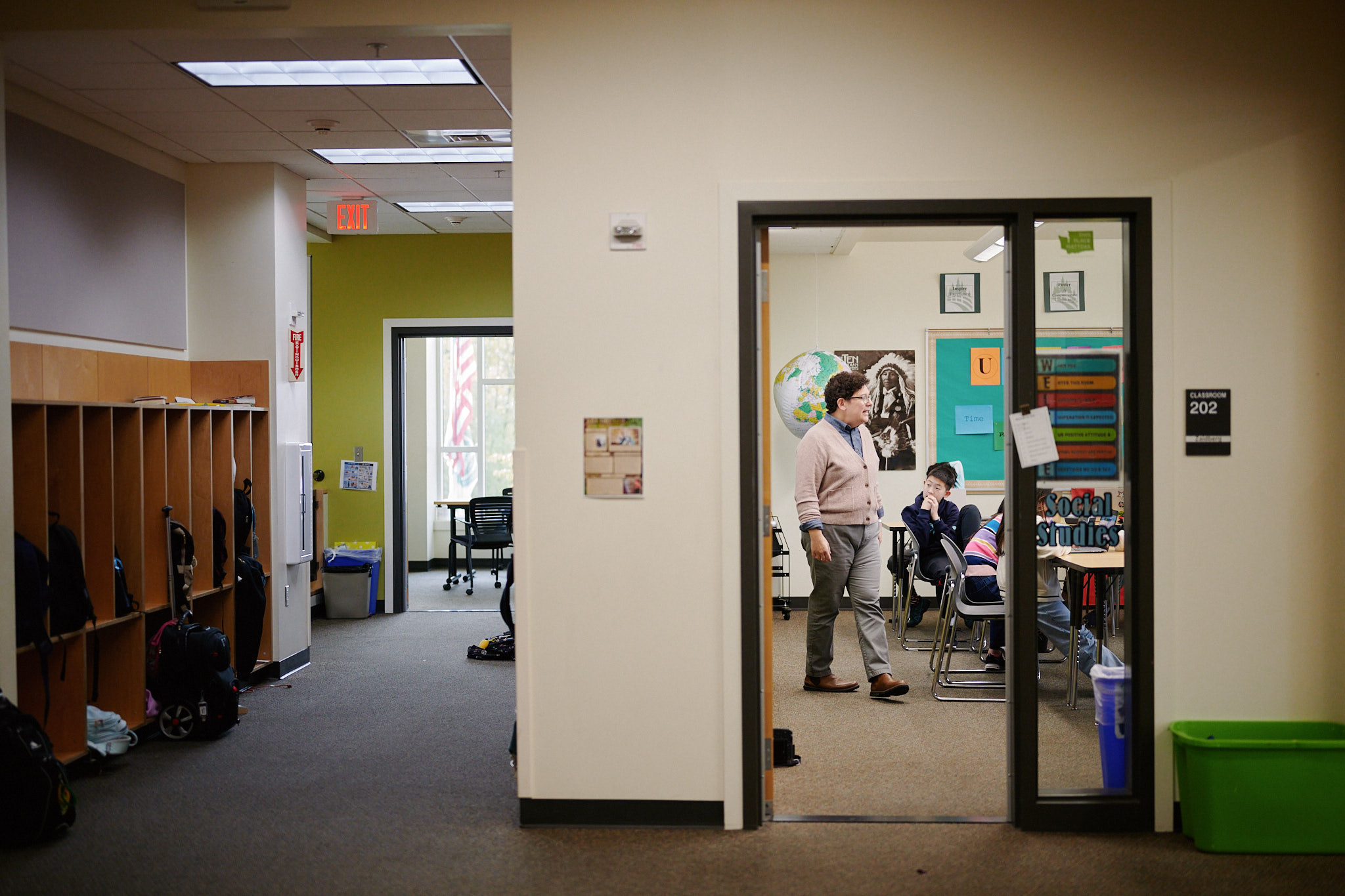 classroom from hallway