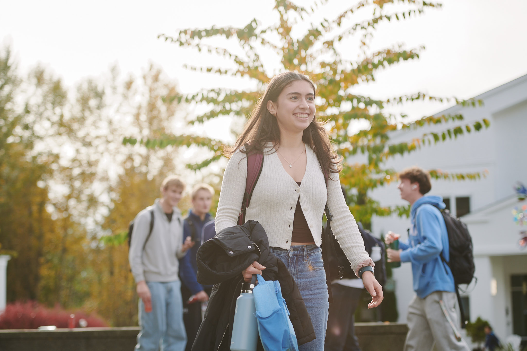 upper school student smiling 