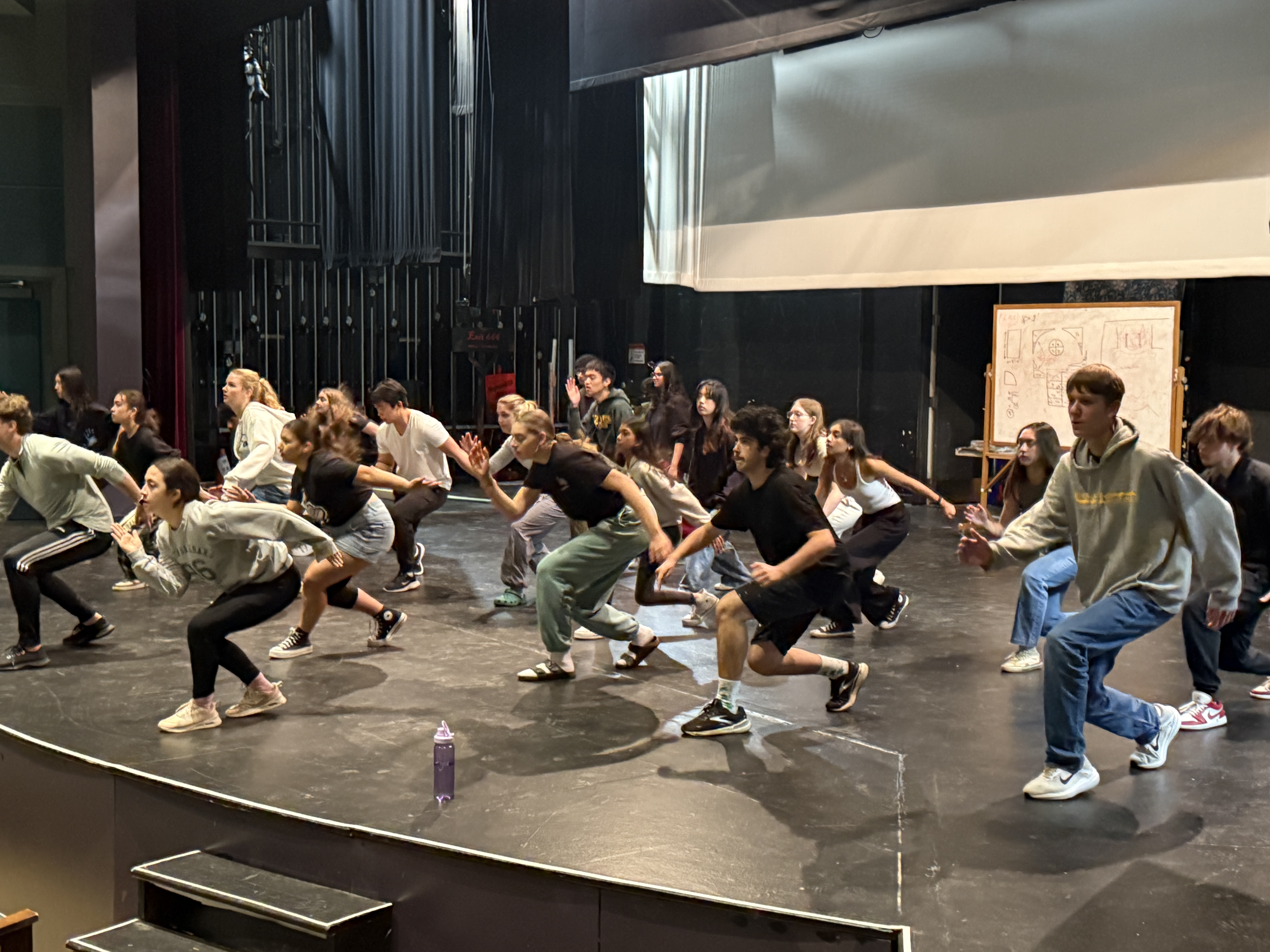 US musical rehearsal