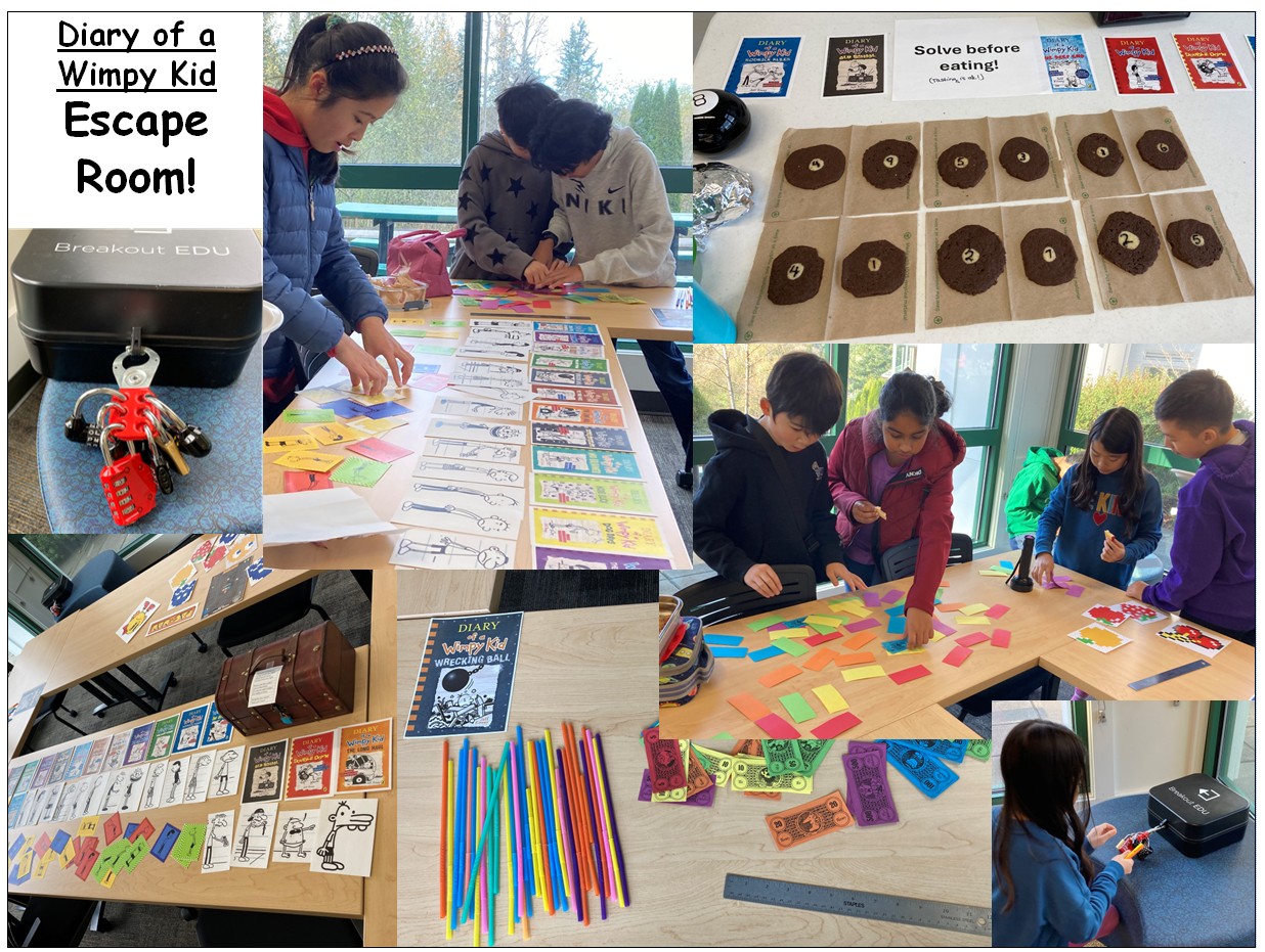 Students solving puzzles in an Escape Room