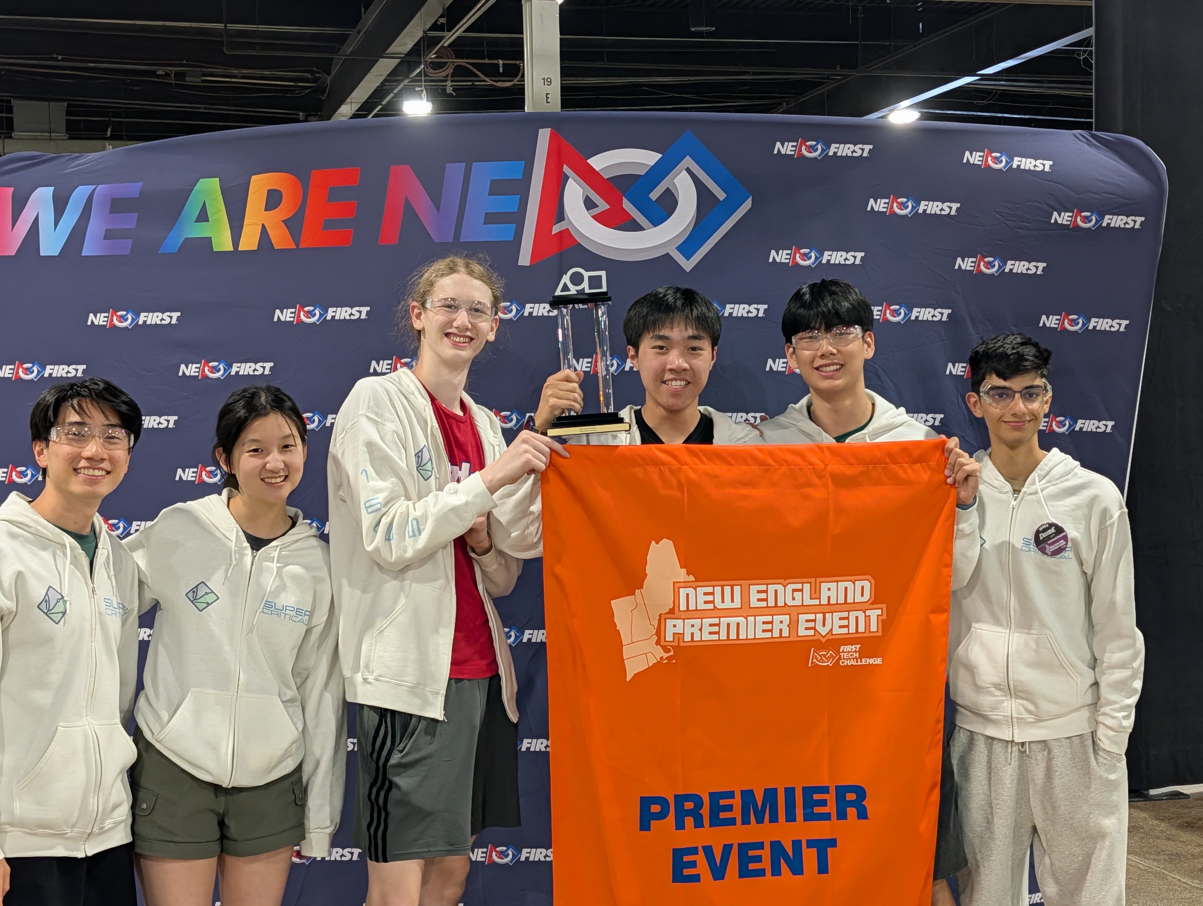 robitics team wins banner