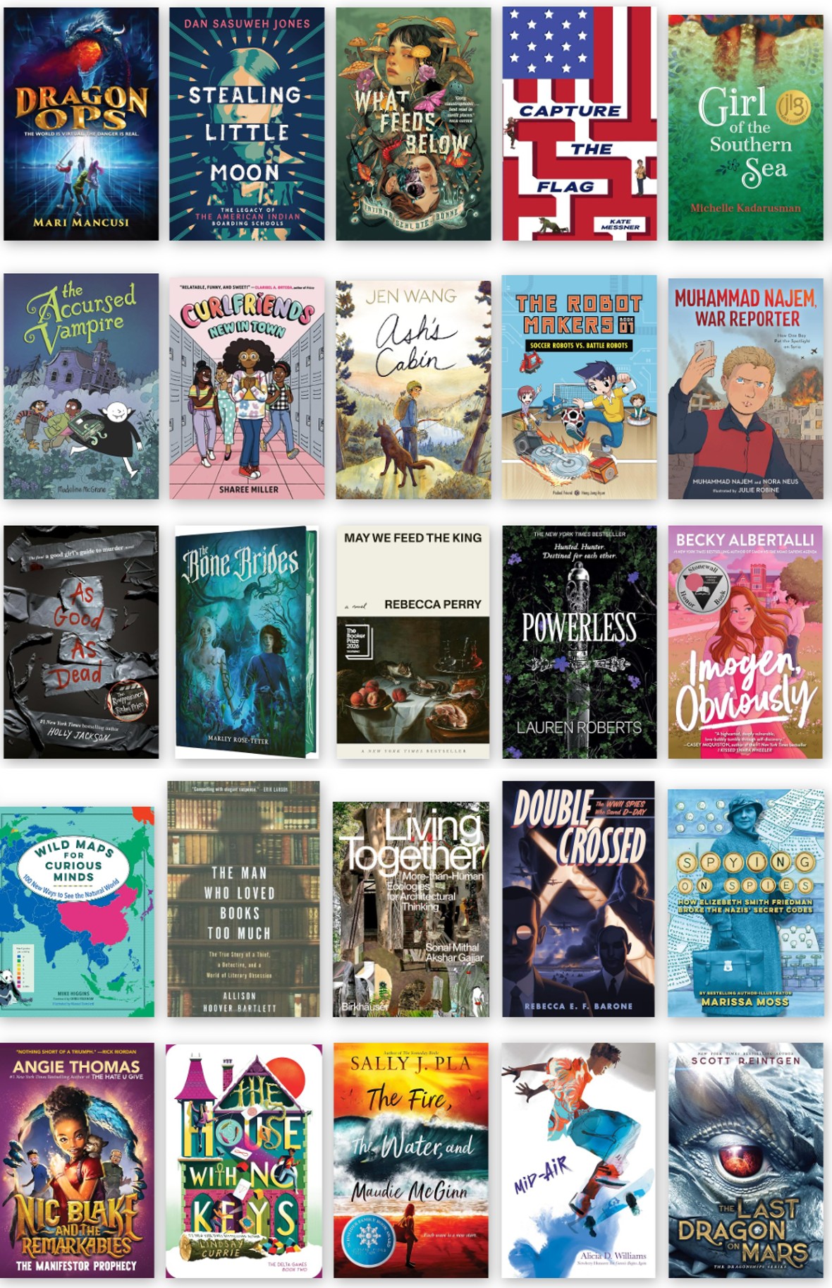 Covers of new books