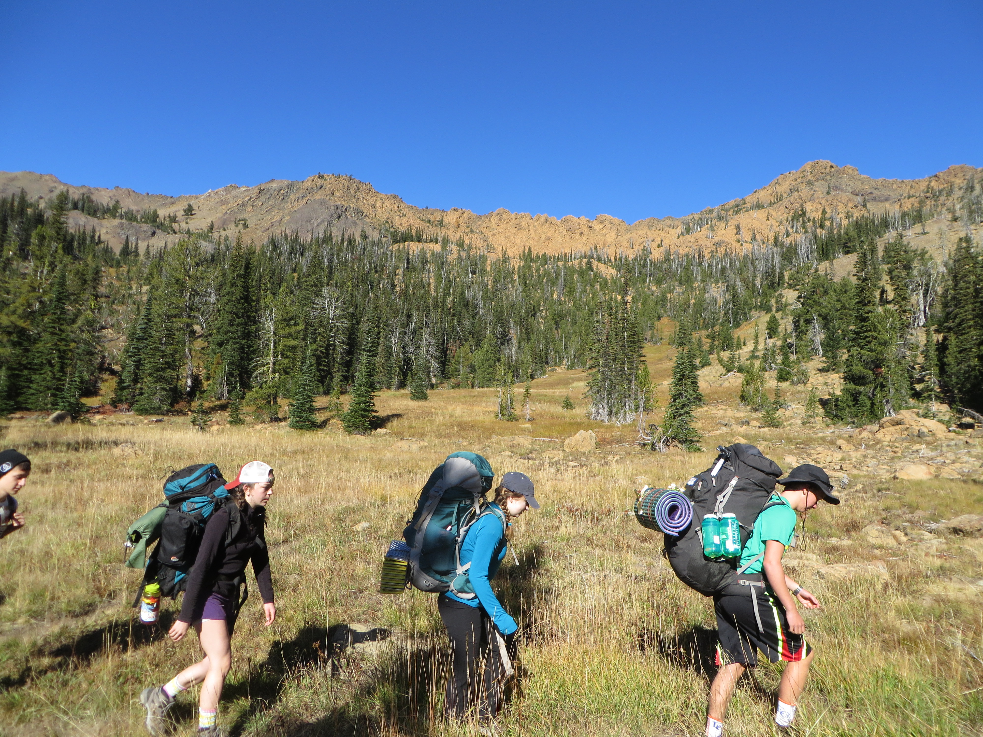 Outdoor Ed. class backpacking