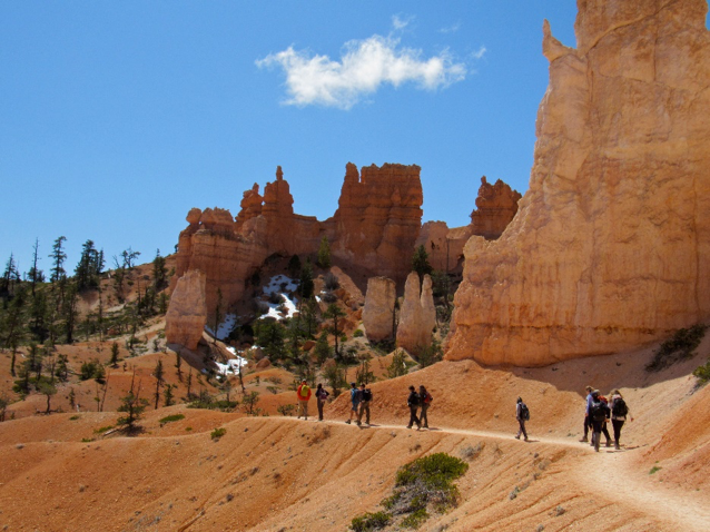 Hiking through Utah