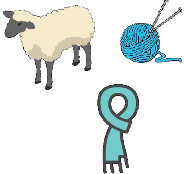 sheep to scarf