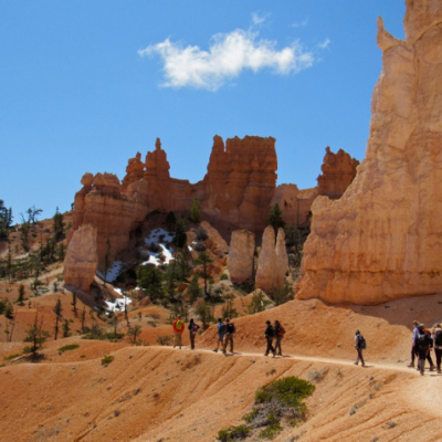 Hiking through Utah