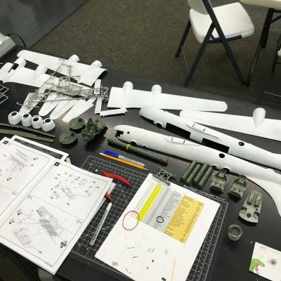 Parts, Instructions, and paint guide, OH MY!