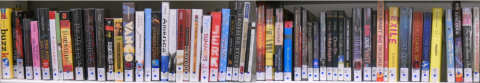 Bookshelf full of books