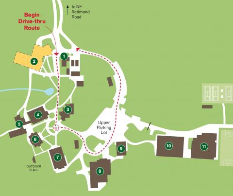 Admission tour route