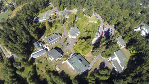 aerial view of campus