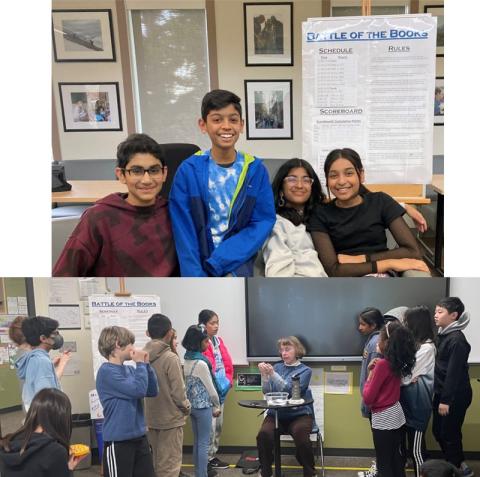 Students competing in Battle of the Books