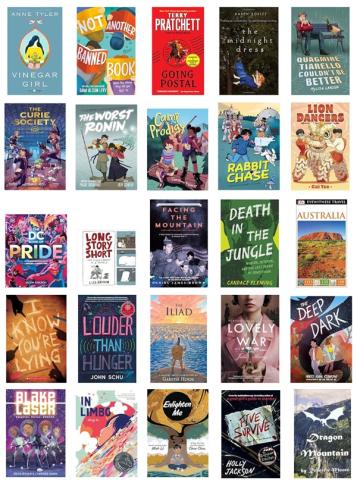 Covers of new books