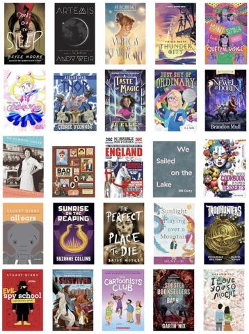 Covers of new books