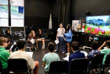 7th/8th grade play rehearsal