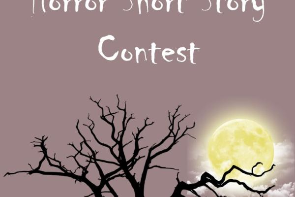 Contest flyer showing a bare tree with moon in its branches