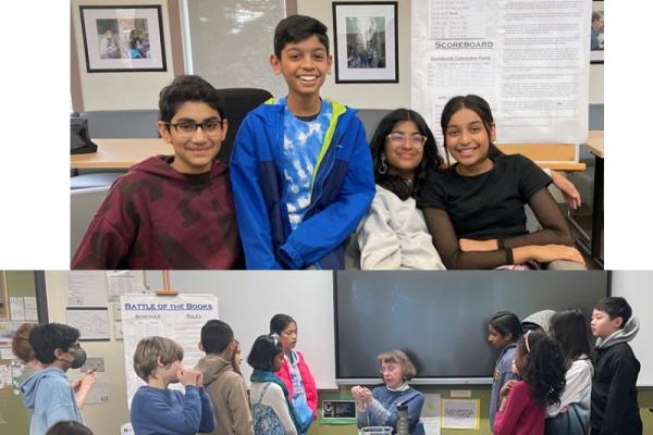 Students competing in Battle of the Books