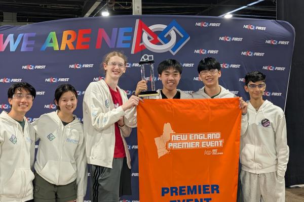 robitics team wins banner